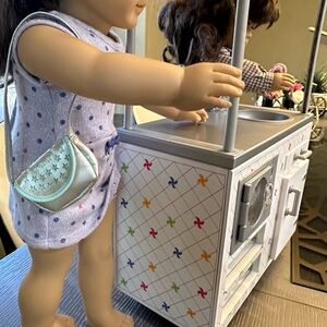 American girl starry silver purse